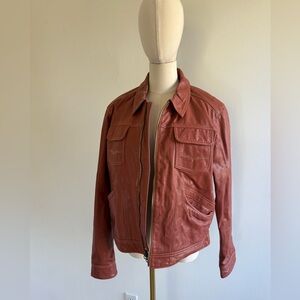 Harley-Davidson Men's Rust Brown Leather Jacket